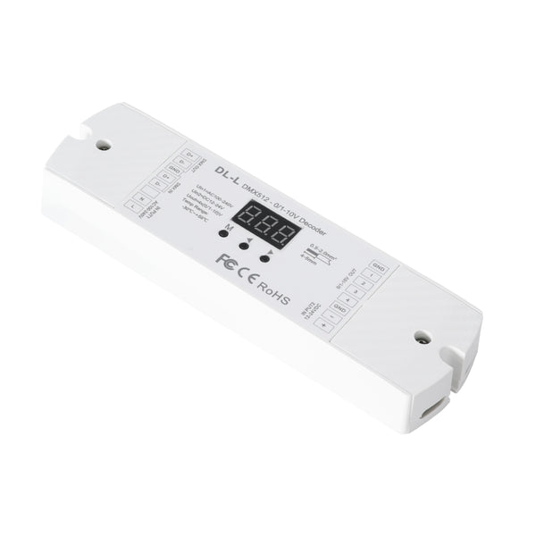 73140 DL-L SKYDANCE AC DMX512 to 0/1-10V Converter / Decoder 4 Καναλιών - 2 Inputs DC 12-24V ή AC 100-240V - IP20  Μ17 x Π5 x Υ2.5cm - 5 Χρόνια Εγγύηση