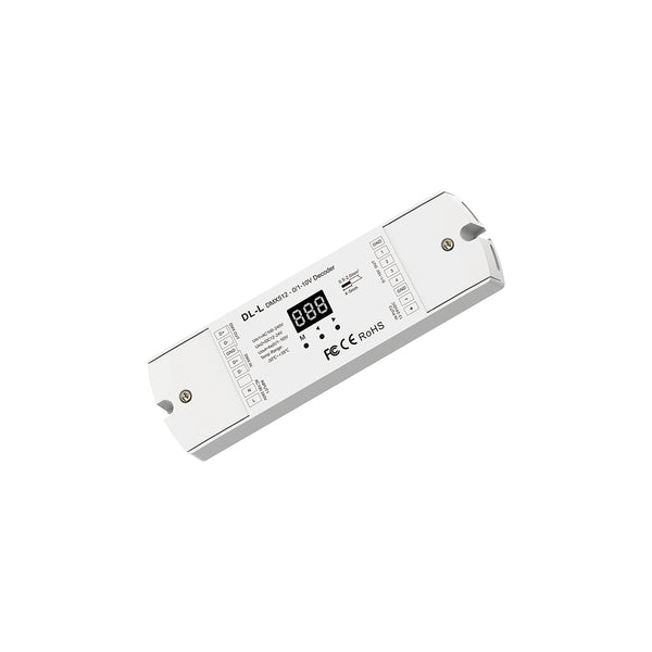 73140 DL-L SKYDANCE AC DMX512 to 0/1-10V Converter / Decoder 4 Καναλιών - 2 Inputs DC 12-24V ή AC 100-240V - IP20  Μ17 x Π5 x Υ2.5cm - 5 Χρόνια Εγγύηση