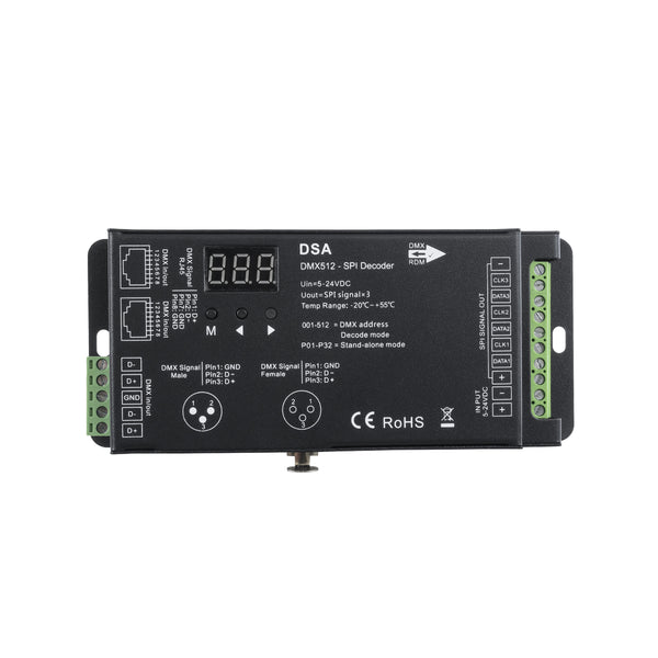 73141 DSA SKYDANCE DC RF 2.4Ghz DMX512 to SPI Decoder DC 5-24V - IP20 Π16.5 x Π7 x Υ3.7cm - 5 Χρόνια Εγγύηση