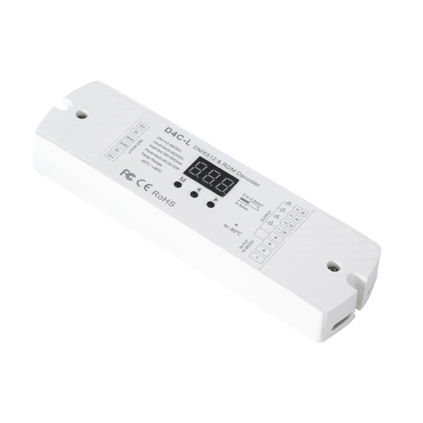 73145 D4C-L SKYDANCE DC DMX512 Constant Current & RDM Decoder 4 Καναλιών DC 12-48V 4 x 0.5A 22.5W - Max 2A 90W - IP20  Μ17 x Π5 x Υ2.5cm - 5 Χρόνια Εγγύηση