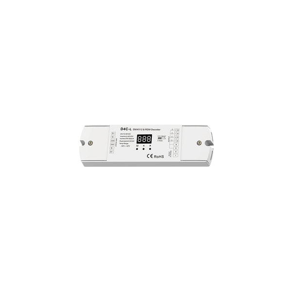 73145 D4C-L SKYDANCE DC DMX512 Constant Current & RDM Decoder 4 Καναλιών DC 12-48V 4 x 0.5A 22.5W - Max 2A 90W - IP20  Μ17 x Π5 x Υ2.5cm - 5 Χρόνια Εγγύηση