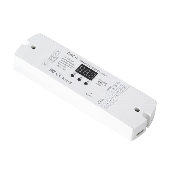 73146 D4C-L SKYDANCE DC DMX512 Constant Current & RDM Decoder 4 Καναλιών DC 12-48V 4 x 1A 54W - Max 4A 216W - IP20  Μ17 x Π5 x Υ2.5cm - 5 Χρόνια Εγγύηση