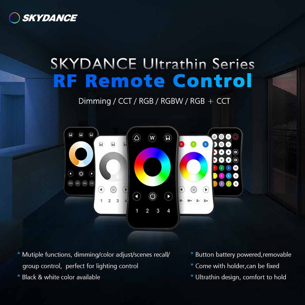 73158 R9 SKYDANCE Ασύρματο Χειριστήριο RF 2.4Ghz 1 Group για όλα τα Πολύχρωμα SKYDANCE Controller DC 3V 1 x CR2032 - IP20  Μ10.7 x Π5.8 x Υ1cm - 5 Χρόνια Εγγύηση