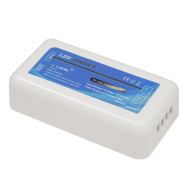 DIMMERGROUP 73314 Δέκτης Dimmer με 1 x 12A 288W Κανάλι DC 12-24V 12A 288W Max IP20 - RF2.4Ghz Group Zone - Μ8.5 x Π4.5 x Υ2.5cm - 2 Χρόνια Εγγύηση