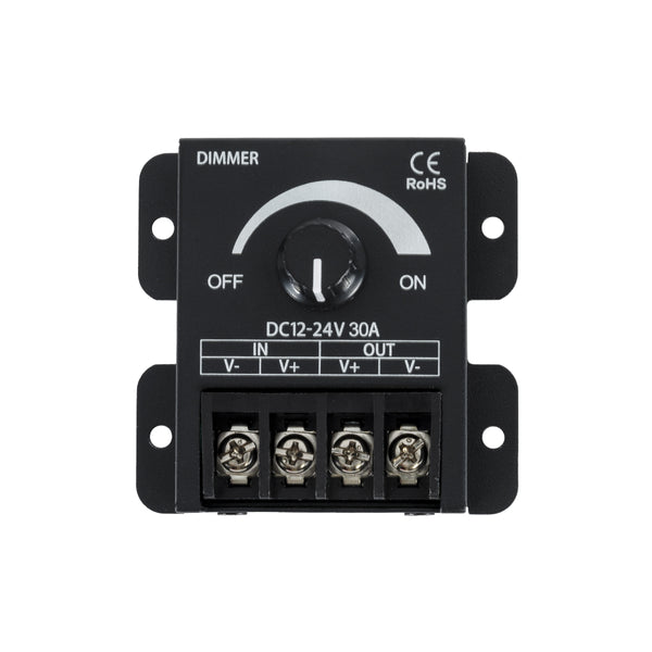 73316 T4 DC Dimmer High Speed Controller 1 Καναλιού DC 12-24V 1 x 30A 720W - Max 30A 720W - IP20 Μ8.5 x Π6.5 x Υ2cm - 3 Χρόνια Εγγύηση