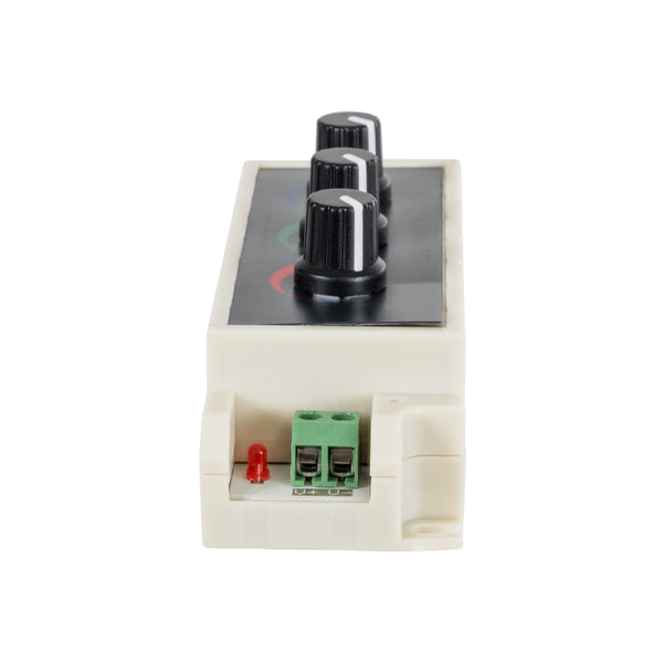 73419 DC RGB Dimmer Controller 3 Καναλιών DC 12V 3 x 9A 144W - Max 27A 144W - IP20 Μ13 x Π4 x Υ4.5cm - 3 Χρόνια Εγγύηση