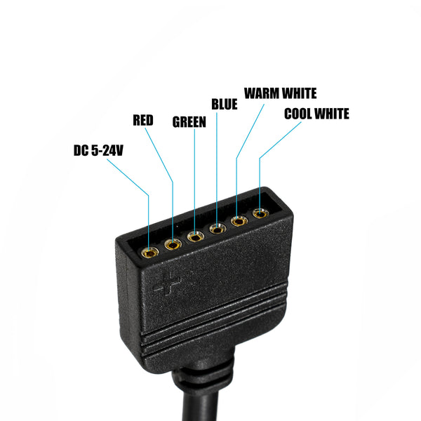 73427 Ασύρματος LED RGBW + WW Controller με Χειριστήριο RF 2.4Ghz DC 5-24V Max 144W