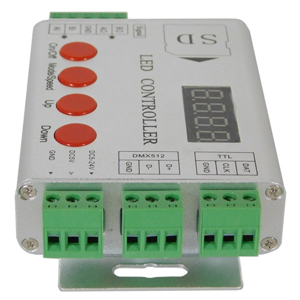 73444 LED Digital RGB Controller DMX512 & Κάρτα SD για LED Digital RGB Προϊόντα 5v - 12v - 24v  HC03 2048 IC