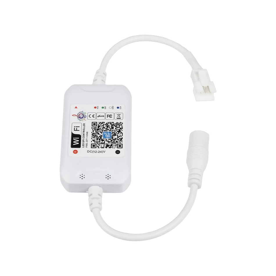 ZENGGE-WFMNA 73450 RF & WiFi 2.4G Ψηφιακός Pixel Addressable Controller DC 5-12-24V IP20 - WiFi 2.4G & Bluetooth - SPI/TTL Protocol 2048 IC - Μ10.5 x Π4.5 x Υ1.5cm - 2 Χρόνια Εγγύηση