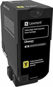 Lexmark 74C2HYE Γνήσιο Toner Laser Εκτυπωτή Κίτρινο 12000 Σελίδων 74C2HYE