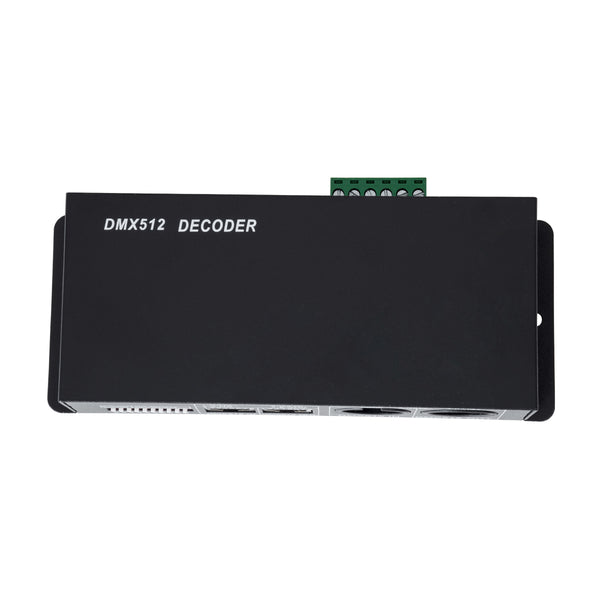 73490 DC DMX Dimmer High Speed Controller / Decoder 3 Καναλιών DC 12-24V 3 x 8A 192W - Max 24A 576W - IP20 Μ16 x Π9 x Υ6cm - 2 Χρόνια Εγγύηση