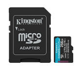 256GB microSDXC CANVAS GO PLUS G4 + ADP
