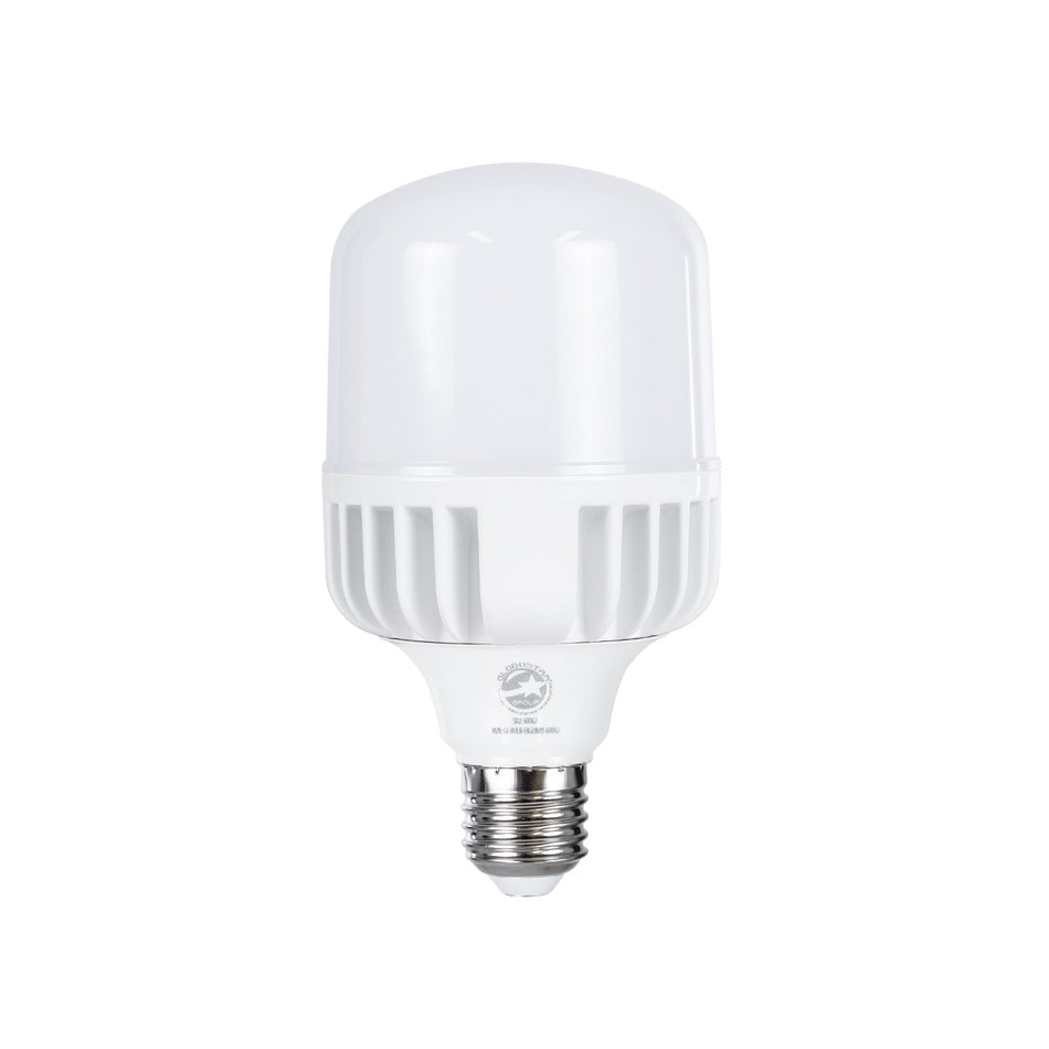 GloboStar® HIGHBAY 60062 Λάμπα E27 LED 25W 2820lm 260° AC 220-240V Αδιάβροχο IP44 Θερμό Λευκό 2700K - Lumileds SMD Chip - Λευκό Γαλακτερό - Μ8 x Π8 x Υ15cm - 3 Χρόνια Εγγύηση