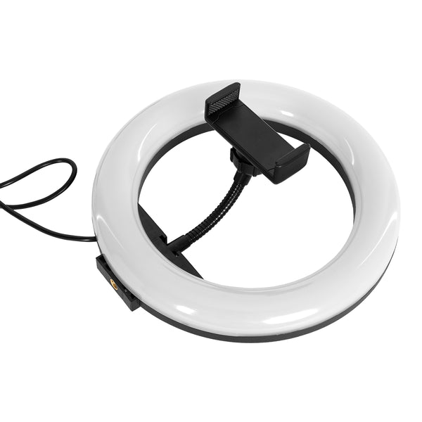 75800 Professional Digital Ring Light Φ20cm LED SMD 20W 2000lm 180° DC 5V με Καλώδιο Τροφοδοσίας USB - Ενσωματωμένο Χειριστήριο Εναλλαγής Χρωμάτων & 1 Βάση Τηλεφώνου - Πολύχρωμο RGBW+WW Dimmable