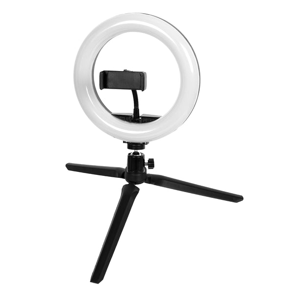 75800 Professional Digital Ring Light Φ20cm LED SMD 20W 2000lm 180° DC 5V με Καλώδιο Τροφοδοσίας USB - Ενσωματωμένο Χειριστήριο Εναλλαγής Χρωμάτων & 1 Βάση Τηλεφώνου - Πολύχρωμο RGBW+WW Dimmable