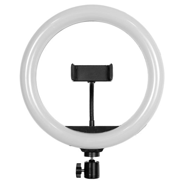 75801 Professional Digital Ring Light Φ26cm LED SMD 30W 3000lm 180° DC 5V με Καλώδιο Τροφοδοσίας USB - Ενσωματωμένο Χειριστήριο Εναλλαγής Χρωμάτων & 1 Βάση Τηλεφώνου - Πολύχρωμο RGBW+WW Dimmable