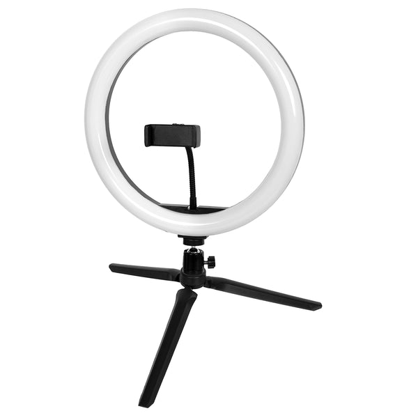 75802 Professional Digital Ring Light Φ30cm LED SMD 40W 4000lm 180° DC 5V με Καλώδιο Τροφοδοσίας USB - Ενσωματωμένο Χειριστήριο Εναλλαγής Χρωμάτων & 1 Βάση Τηλεφώνου - Πολύχρωμο RGBW+WW Dimmable