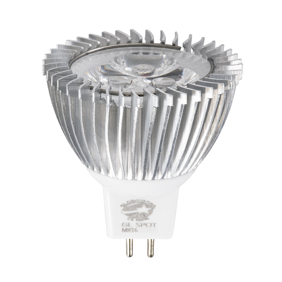 GLOBOSTAR® TRIBOO 76020 Σποτ GU5.3 MR16 LED 3W 300lm 30° DC 12V IP20 Ψυχρό Λευκό 6000K - Μ5 x Π5 x Υ5.2cm - 3 Χρόνια Εγγύηση