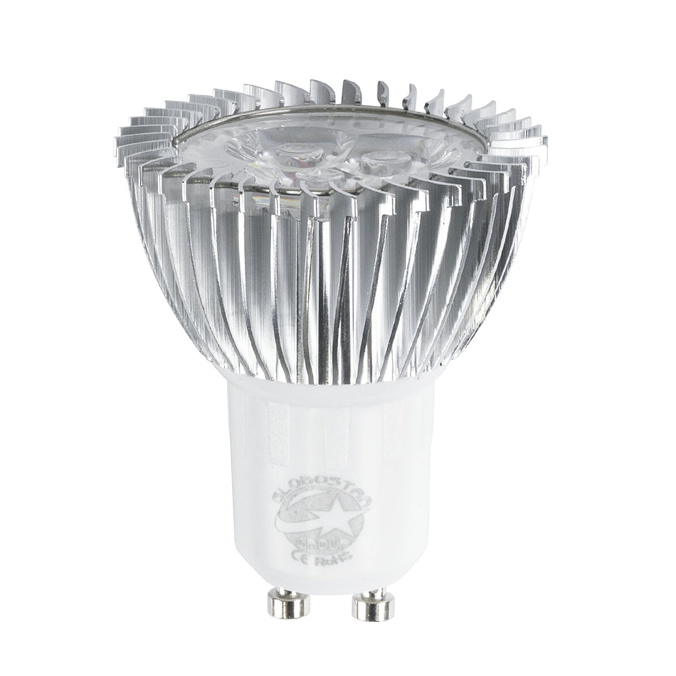 GLOBOSTAR® TRIBOO 76030 Σποτ GU10 MR16 LED 3W 300lm 45° AC 220-240V IP20 Ψυχρό Λευκό 6000K - Μ5 x Π5 x Υ5.5cm - 3 Χρόνια Εγγύηση