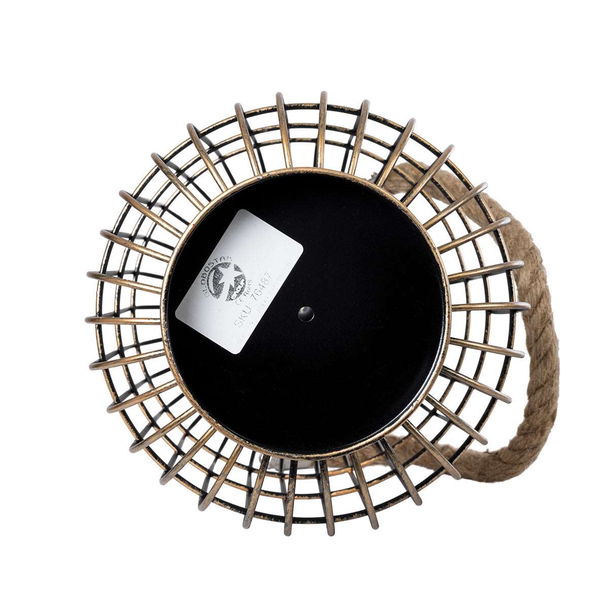 76487 Αυτόνομο Ηλιακό Κρεμαστό/Επιτραπέζιο Φωτιστικό Φαναράκι LED SMD 1W 100lm με Ενσωματωμένη Μπαταρία 600mAh - Φωτοβολταϊκό Πάνελ με Αισθητήρα Ημέρας-Νύχτας Χάλκινο Αδιάβροχο IP44 Θερμό Λευκό 2700K