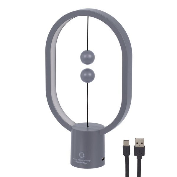 Magnet 76545 Modern Office Iluminat de birou deschis LED gri 15 watt 1500lm DC 5V cu întrerupător magnetic și cablu de alimentare USB White White 2700K cald 2700K