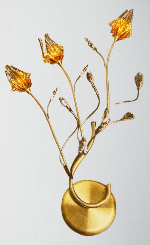 2002-3A FLOWER BOUQUETE WALL LAMP A4