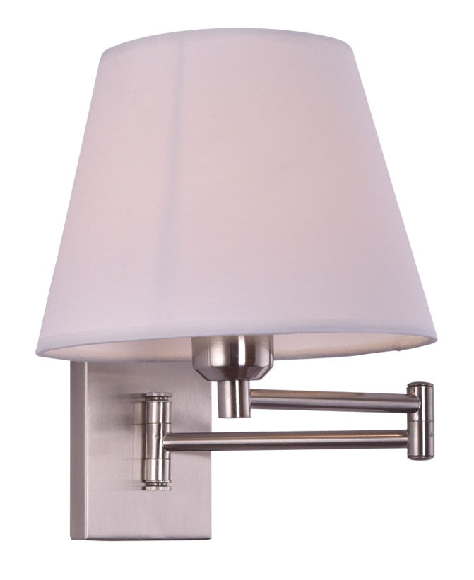 SE 121-1AN DENNIS WALL LAMP NICKEL MAT 1Z5