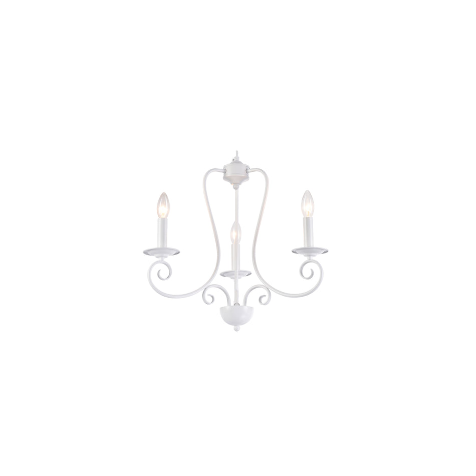 C114-3 LARO PENDANT LAMP WHITE 1Z1