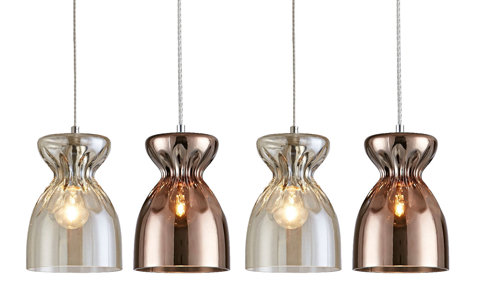SE4314-04 DOMENICO PENDANT CONGAC-COPPER GLASS+