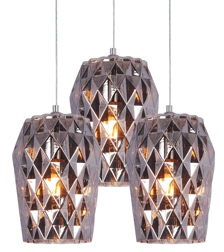 SE4288S-03 LUCA PENDANT SMOKE GLASS+