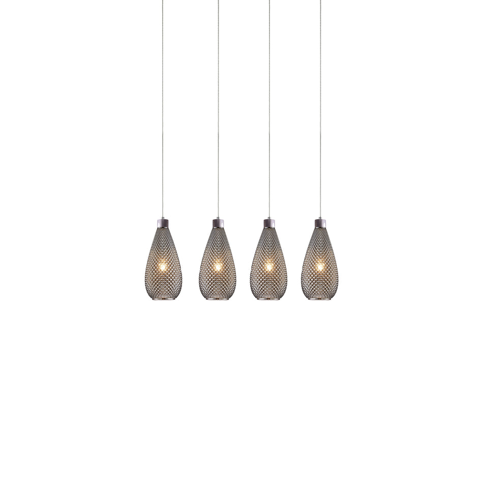 SE4285-04 SM DARIO PENDANT SMOKE GLASS+