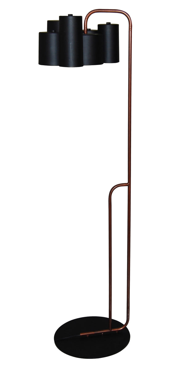 HL-3566-1F BRODY BLACK & OLD COPPER FLOOR LAMP