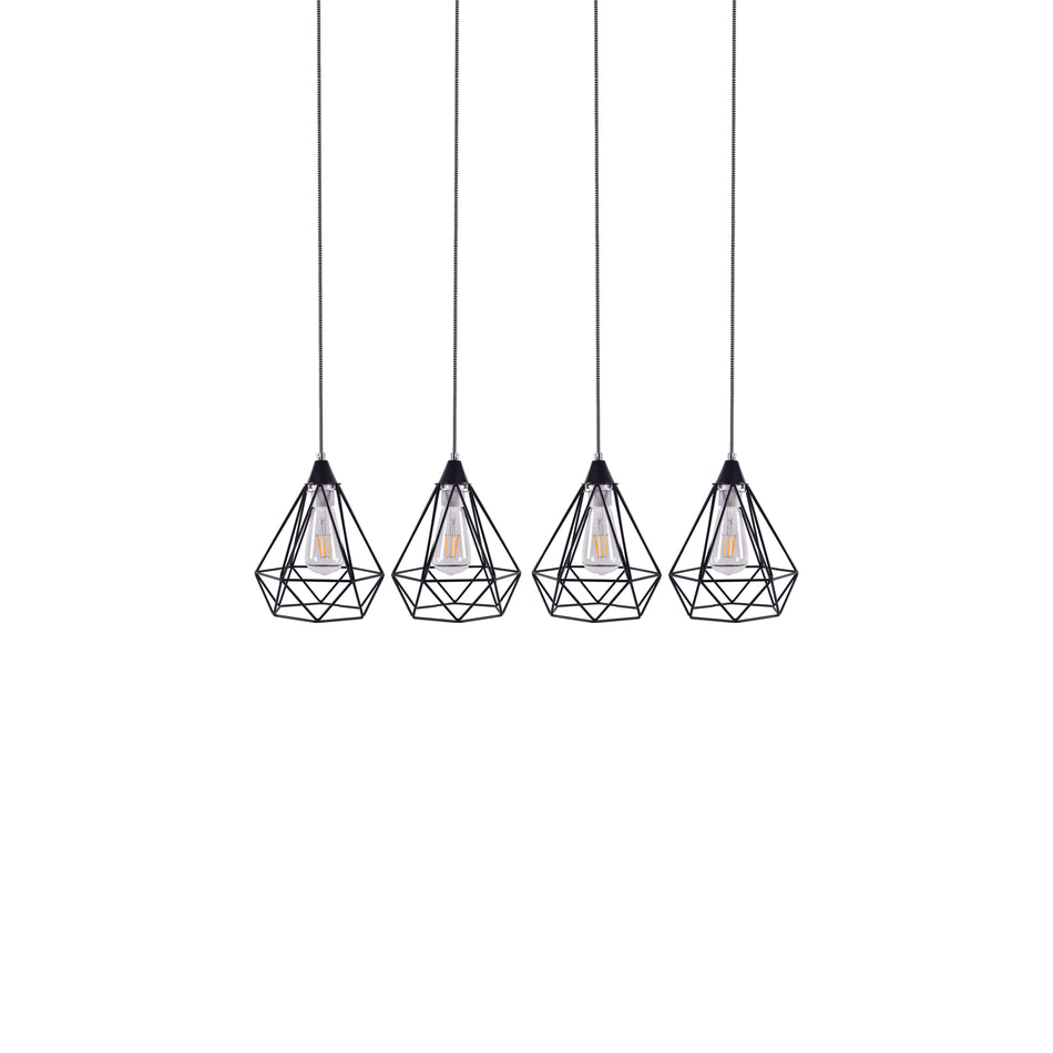 SE148-19-4 MILA PENDANT LAMP BLACK METAL+