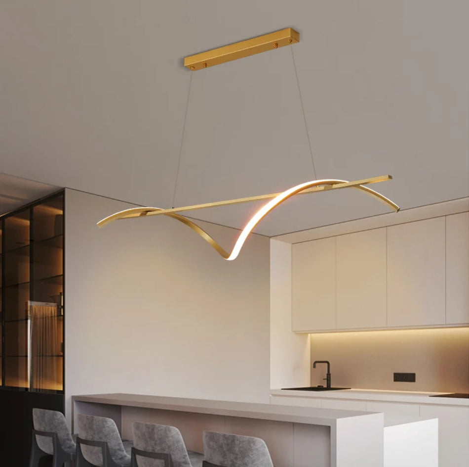 SE LED 100 ONDAS PENDANT GOLD 23W 3CCT 2 YEARS WARRANTY