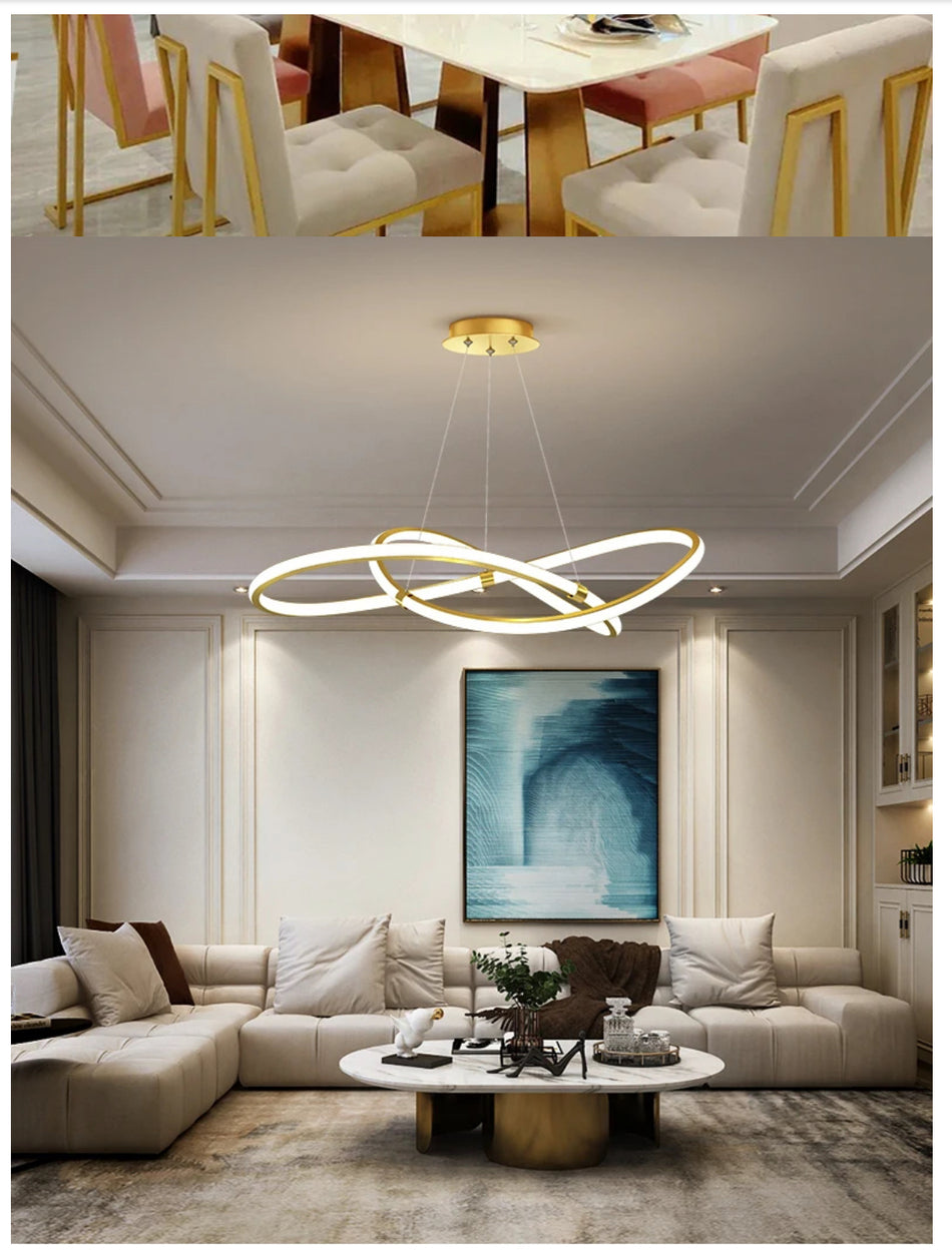 SE LED 60 ANITA PENDANT GOLD 96W 3CCT 2 YEARS WARRANTY