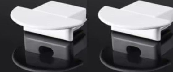 SE-CAP-15R PLASTIC ALUMINIUM CAPS SET FOR PROFILE 15,5*5,9MM WITH LACE (77-50572)