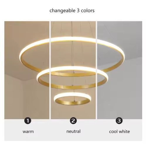 SE LED 60 DAMITA GOLD PENDANT 60x40x20cm 70W 3CCT IP20 2 YEARS WARRANTY