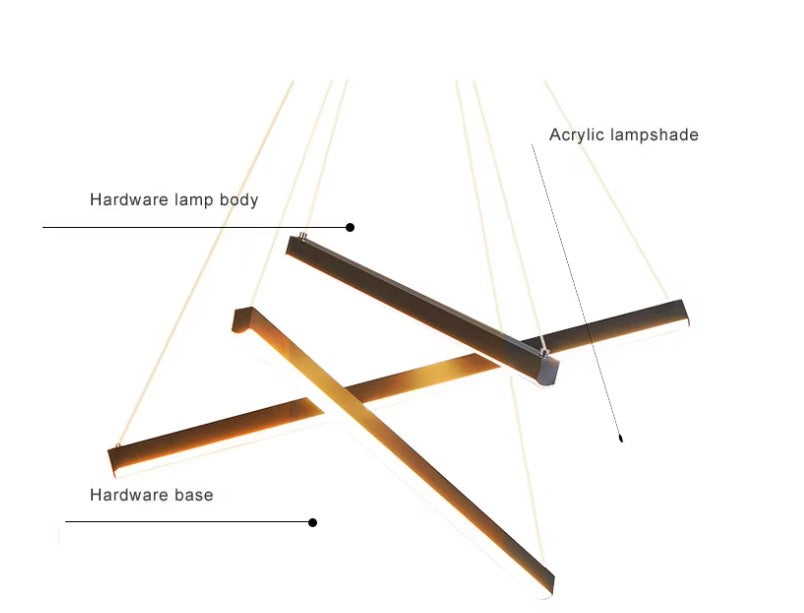 SE LED 30 BEATRICE BLACK  PENDANT 60x16x8cm 30W IP20 3CCT 2 YEARS WARRANTY