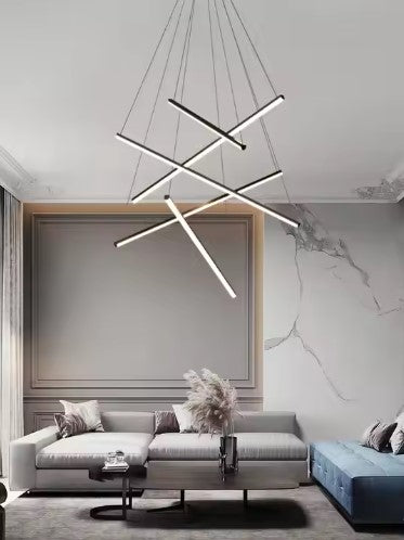 SE LED 50 BEATRICE BLACK PENDANT 80x8x16cm 50W IP20 3CCT 2 YEARS WARRANTY