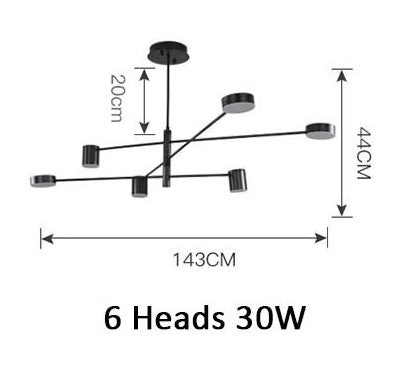 SE LED 30 PIEDRA BLACK  PENDANT 143x12x25,5cm 30W IP20 3CCT 2 YEARS WARRANTY