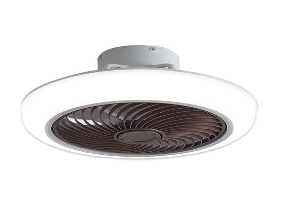 SE LED F46 DALTON BROWN FAN 60W SMART WITH CONTROL 46x46x20cm 3000k-6500k 85-265V 2 YEARS WARRA