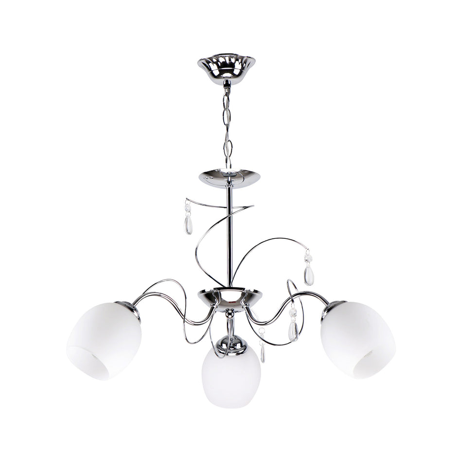 KQ 2221/3 FERROW PENDANT CHROME-OPAL GLASS Ζ3