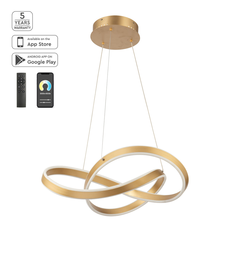 SE LED SMART 60 MILEA PENDANT GOLD MAT Α5