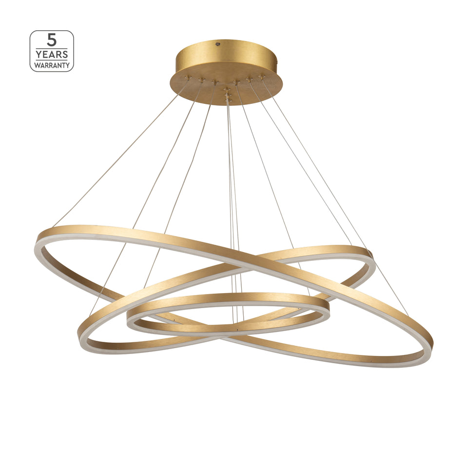 SE LED 80-60-40 OLYMPIC PENDANT GOLD MAT Β5