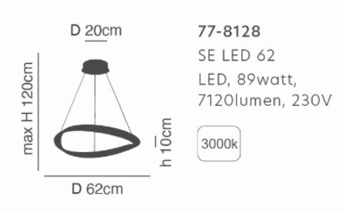 SE LED 62 MATEO PENDANT COFFEE BROWN Β5