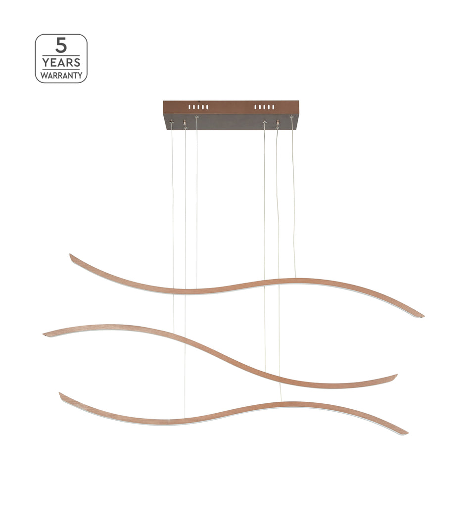 SE LED 120 WAVES PENDANT COFFEE BROWN Β5