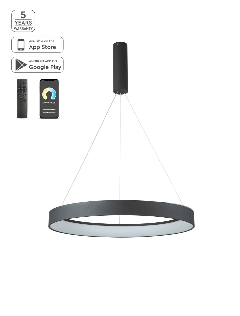 SE LED SMART 60 AMAYA PENDANT BLACK Δ5