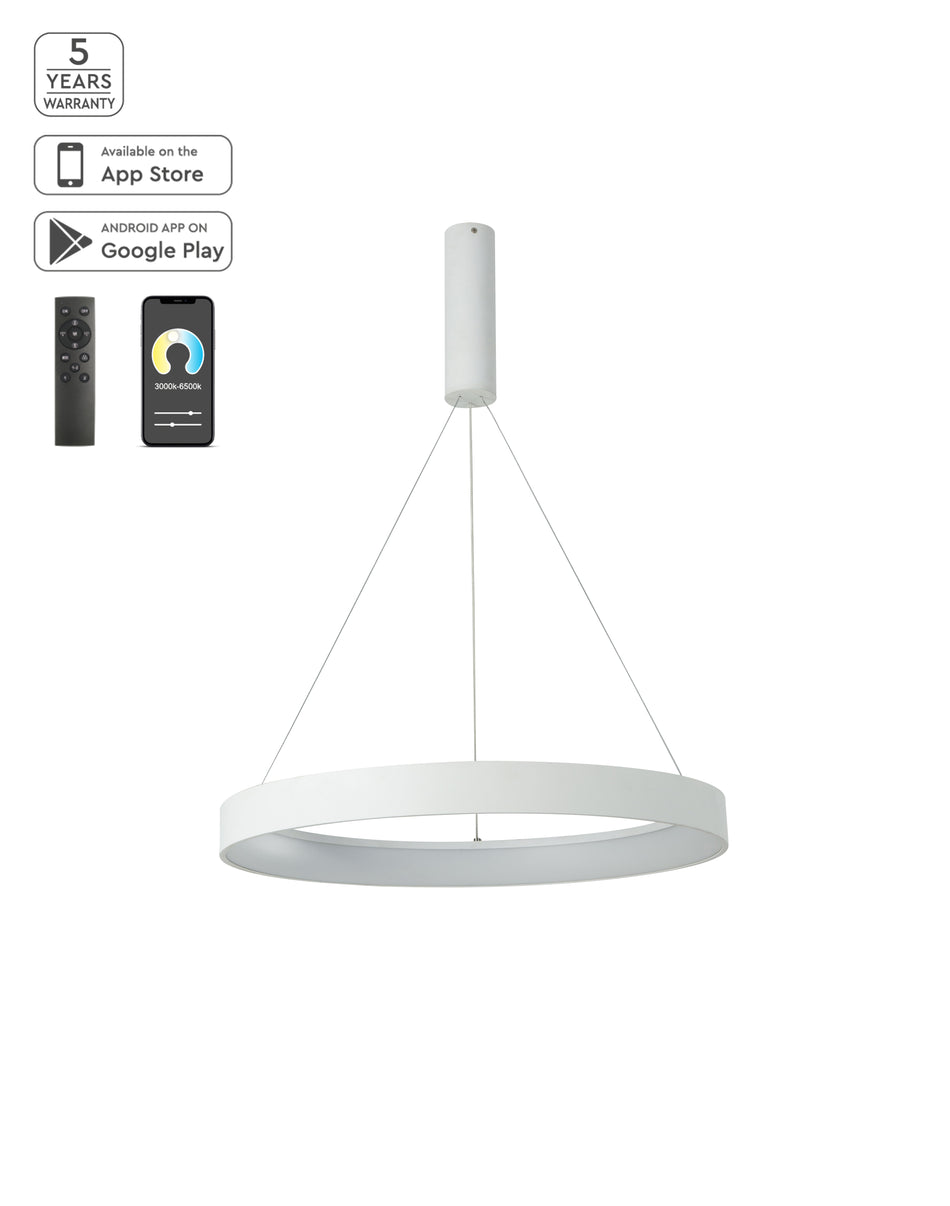 SE LED SMART 60 AMAYA PENDANT WHITE Δ5