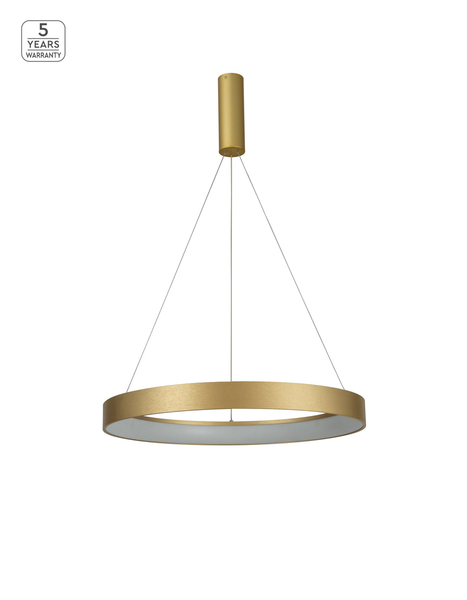 SE LED 60 AMAYA PENDANT GOLD MAT Ε5