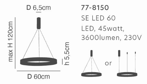 SE LED 60 AMAYA PENDANT COPPER Δ5